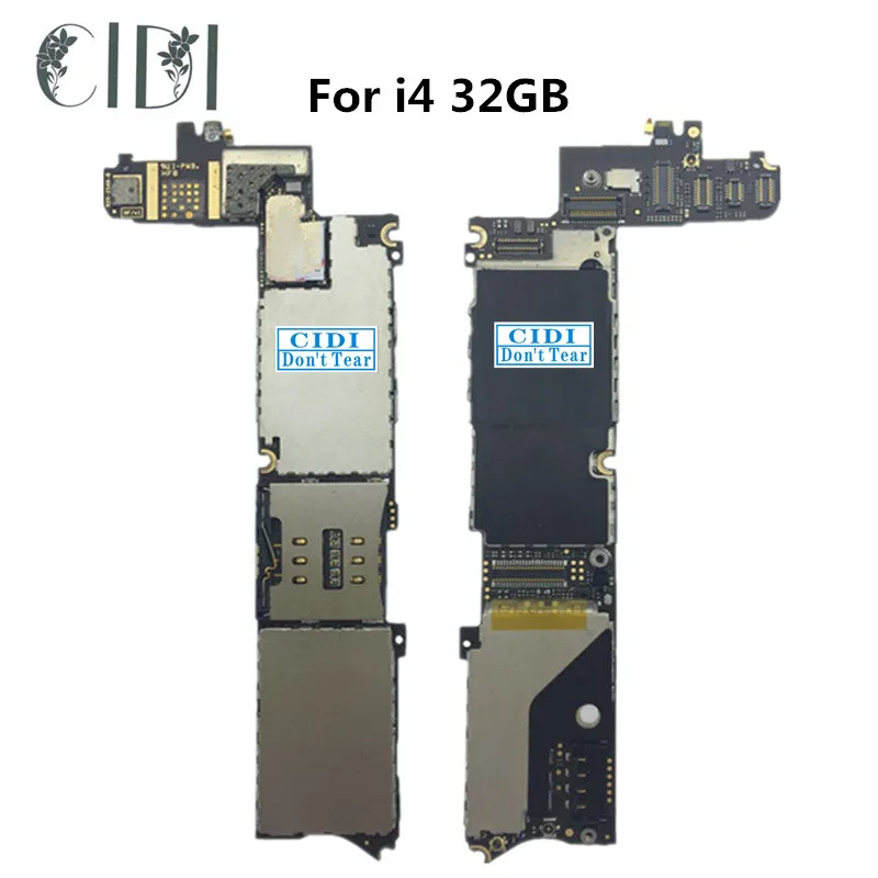 

CIDI Full Working Used Unlocked Circuit board For iphone 4 32GB with system Logic Motherboard Mainboard Main Plate