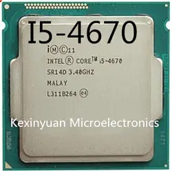 Процессор Intel Core i5-4670 i5 4670 четырехъядерный процессор LGA1150 настольный процессор 100% работает правильно