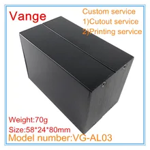 2 шт./лот атласная отделка поверхность алюминиевый ящик для проекта 6063-T5 алюминиевый корпус diy 58*24*80 мм для устройства связи