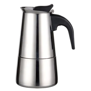 

AMYAMY Stainless Steel Moka Stovetop Espresso Maker 450 ML 9 Cup Latte Percolator Stovetop Espresso Maker Coffee Maker Pot