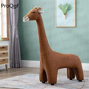 

1Pcs A Set Giraffa camelopardalis animal shape fabric children stool