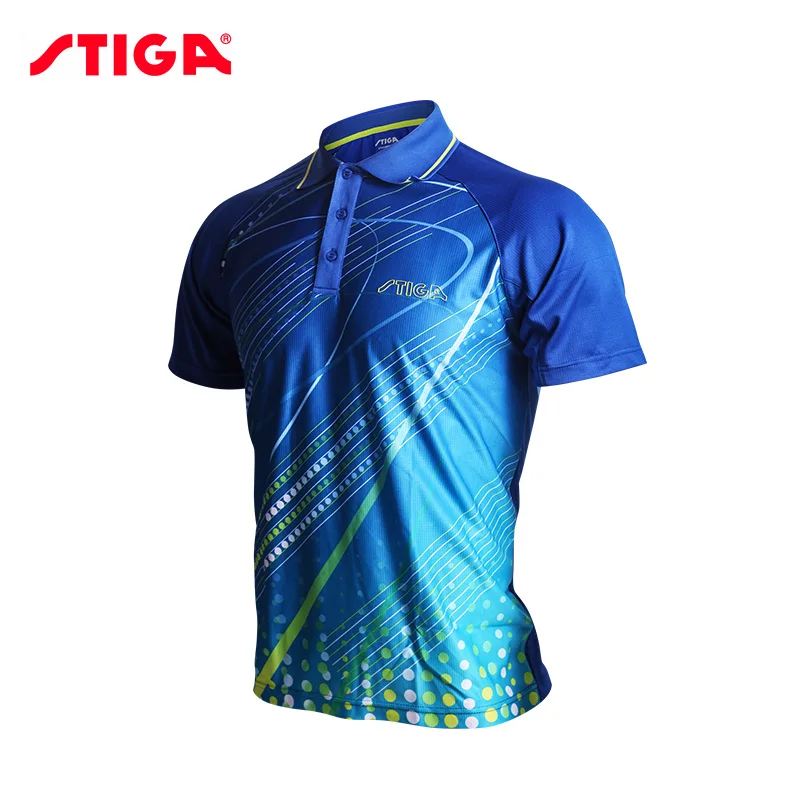 Stiga настольный теннис одежда для мужчин и женщин одежда футболка с короткими рукавами пинг понг Джерси спортивные майки