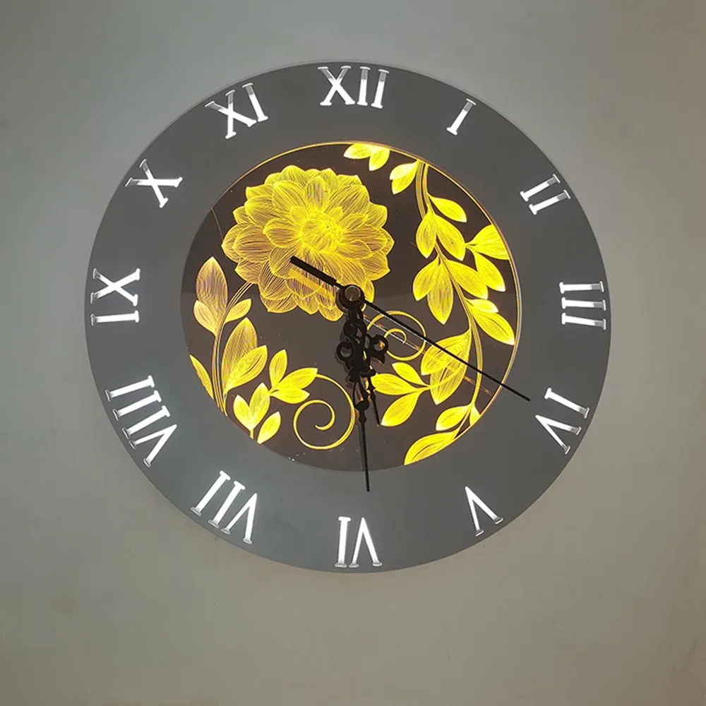 

Nordic Modern Digital Wall Clock Lamp Bedroom Bedside Night Light Aisle Acrylic Wall Lamp Art Home Decor Sconce Light Fixtures