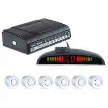 LED Display Car Reverse Backup Radar System Voice Sound Warning with 6 Parking Sensors Universal Anti-freeze And Rain Proof