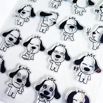 

Hot sale Funny dog Transparent Clear Stamps / Silicone Seals Roller Stamp for DIY scrapbooking photo album/Card Making