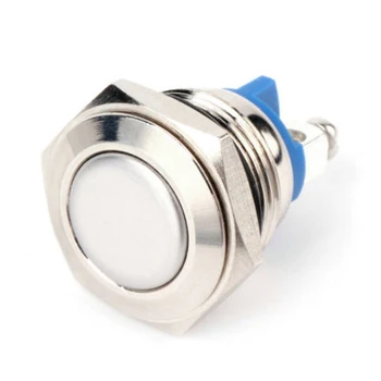 

16mm Metal Push Button Switch press Button Anti-Vandal Momentary Stainless Steel Metal Button Switch Raised Top