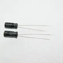 20PCS/LOT 22uF 25V Aluminum electrolytic capacitor 4*7 Electrolytic Capacitor 25v 22uf