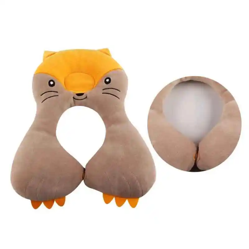 

Cute Baby Pillow U Shape Headrest Cartoon Design Kids Baby Pillow Neck Protector Travel Toys For 0-2years
