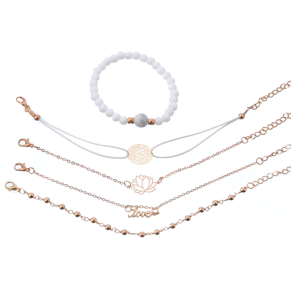 5-PCS-Set-Hollow-Pattern-Lotus-Flower-LOVE-Letters-Bead-Bracelets-Multilayer-Bracelet-for-Women-Fashion (3)