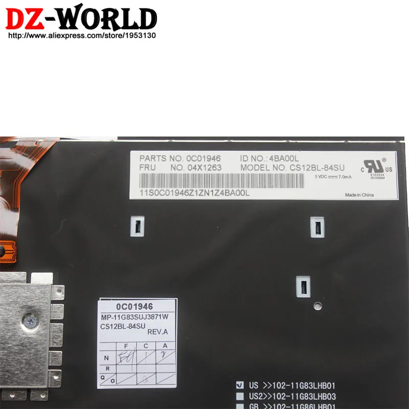  RU New/Orig for Thinkpad X230 X230i X230T Russian Backlit Keyboard Backlight Teclado 04X1263 0C0194