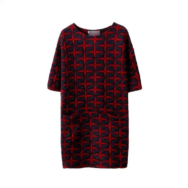 dobby weave dress