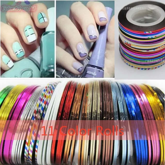 Silver Nail Art Striping Tape Ideas Silver Nail Art Striping Tape Ideas
