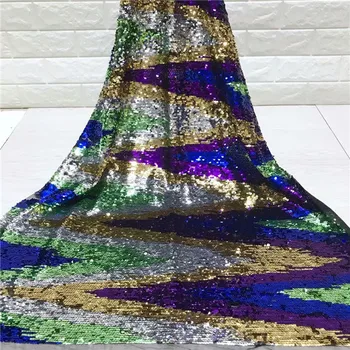 

Amazing French net lace fabric with sequins for evening dress JNZ289(5yards/lot)