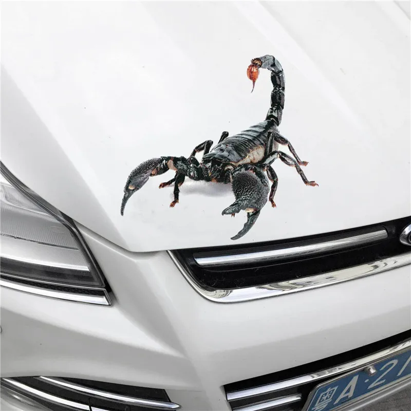 

3D Auto Sticker -Scorpion Lizard Spider - Die Cut Decal Bumper Sticker For Windows, Cars, Trucks, Laptops 18cm*16cm