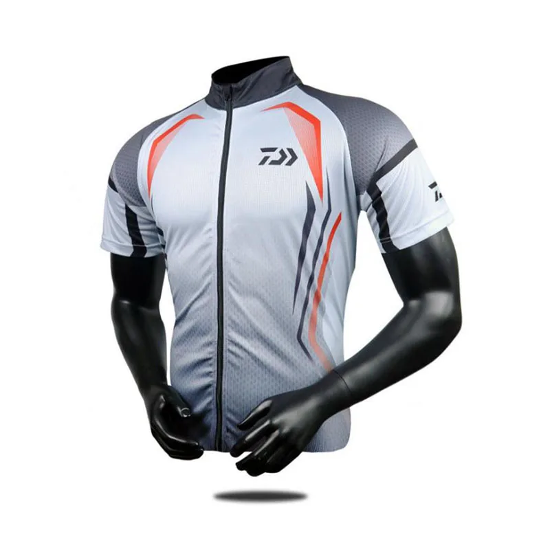 

2018 New Daiwa Summer Fishing Clothes Fishing Shirt Short Sleeve Breathable Quick-Dry Anti-UV Fishing blouse Send Gift