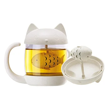 

Creative New Tea Strainer Cat Tea Infuser Cup 1PC Grasses Mug Teapot Teabags for Tea & Coffee Filter Drinkware Kitchen 50MK028