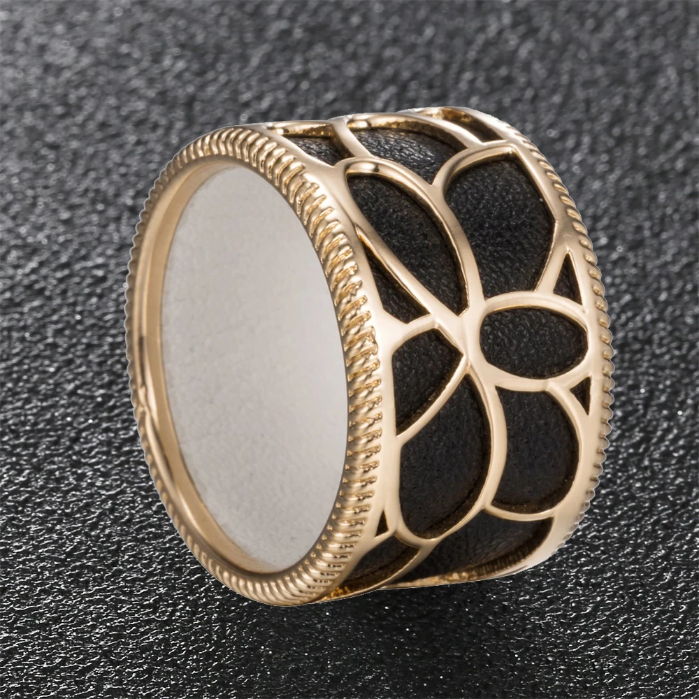 

Legenstar Halloween Christmas Gold Color Rose Flower Rings Real 925 Sterling Silver Leather Rings For Women Jewelry