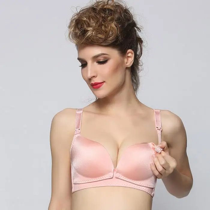 Maternity Nursing Bras Wireless Front Open Clip Breathable Elastic Body Shaper Bra BM88