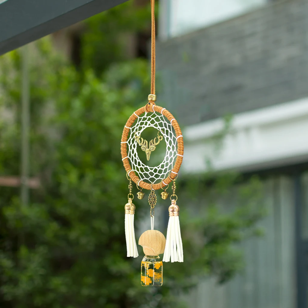 Home Hanging Tassel Pendant With Little Girl Model Decor Ornament, Dreanm Catcher Decor for Car