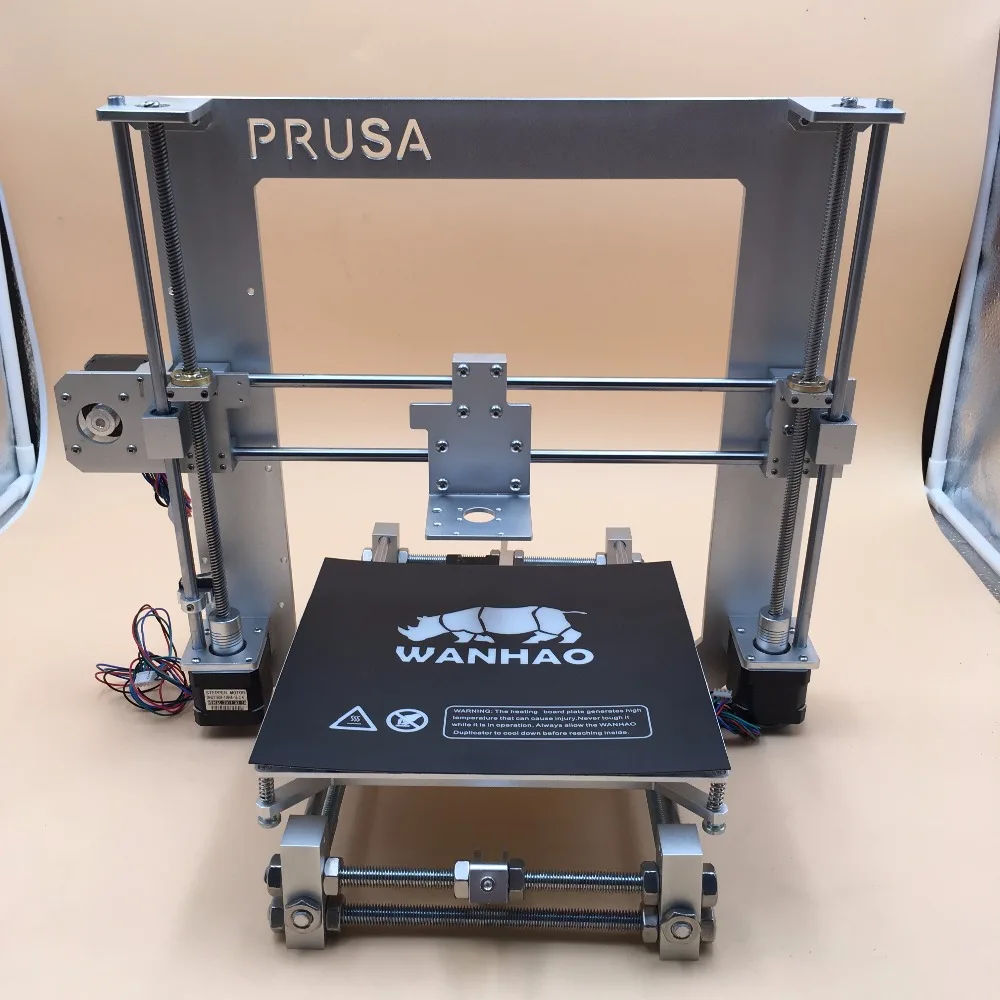 Reprap Prusa i3 алюминиевый механический fullkit серебристый с 5 моторами, кровать с подогревом