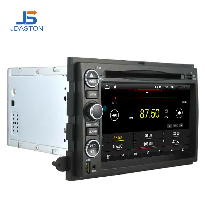 Clearance JDASTON Android 9.1 2 Din Car DVD Player For Ford F150 F250/F350 Explorer Edge Mustang Car GPS Radio Audio Multimedia Stereo 1