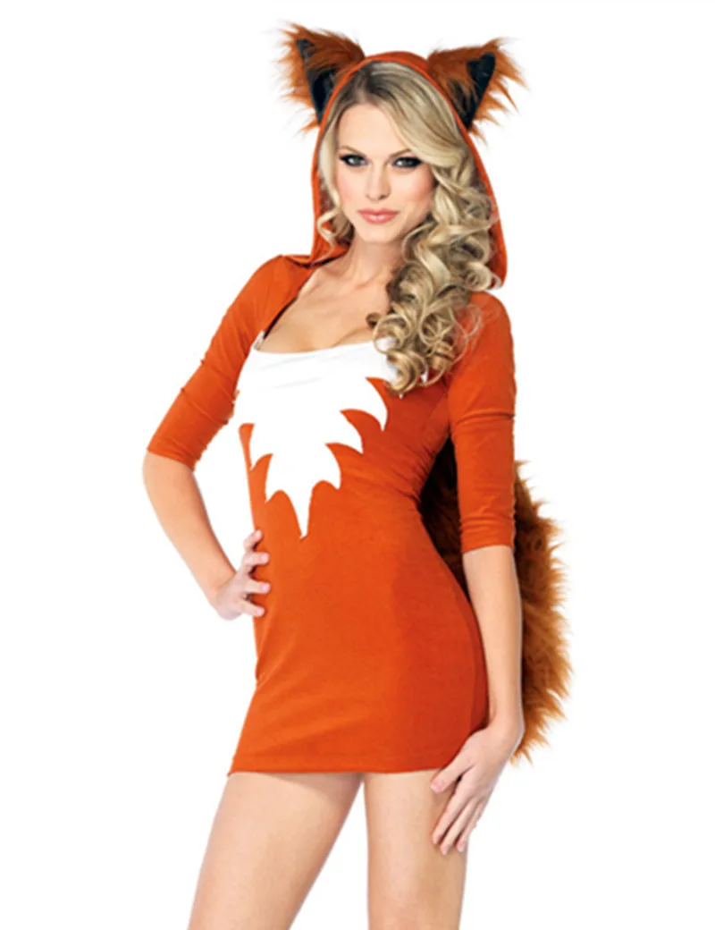 Buy 2017 Fire Fox Cosplay Costumes Fox Animal Queen