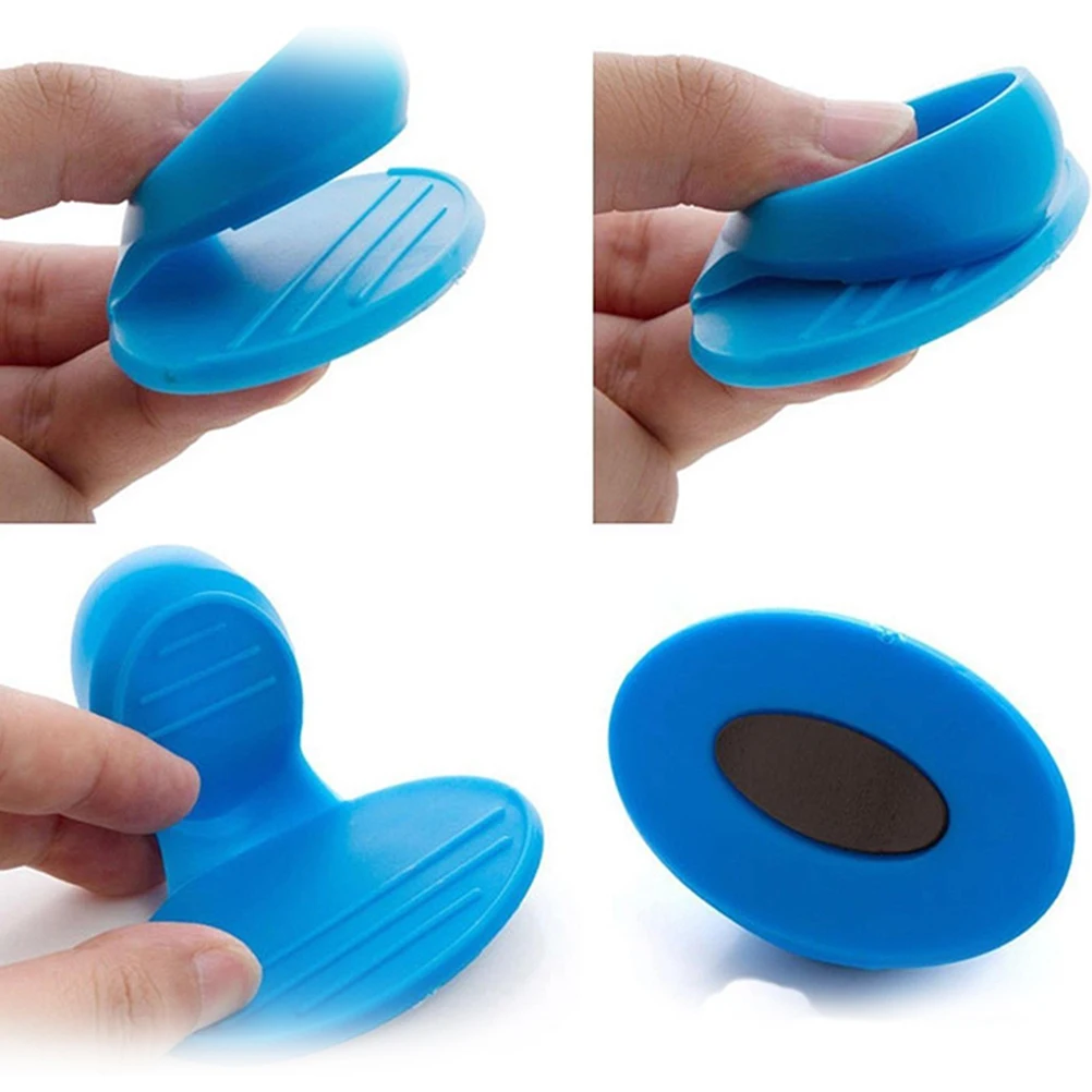 

Heat Resistant Silicone Microwave Oven Pot Mitts Kitchen Dishes Convenient Insulated Finger Glove BBQ Cooking Baking Holder Tool