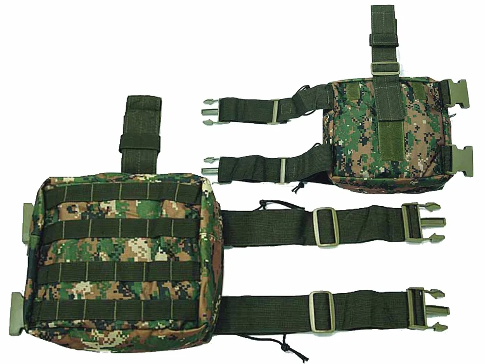 

Tactical V2 Drop Leg Utility Pouch Thigh Molle Bag Military Airsoft DWC