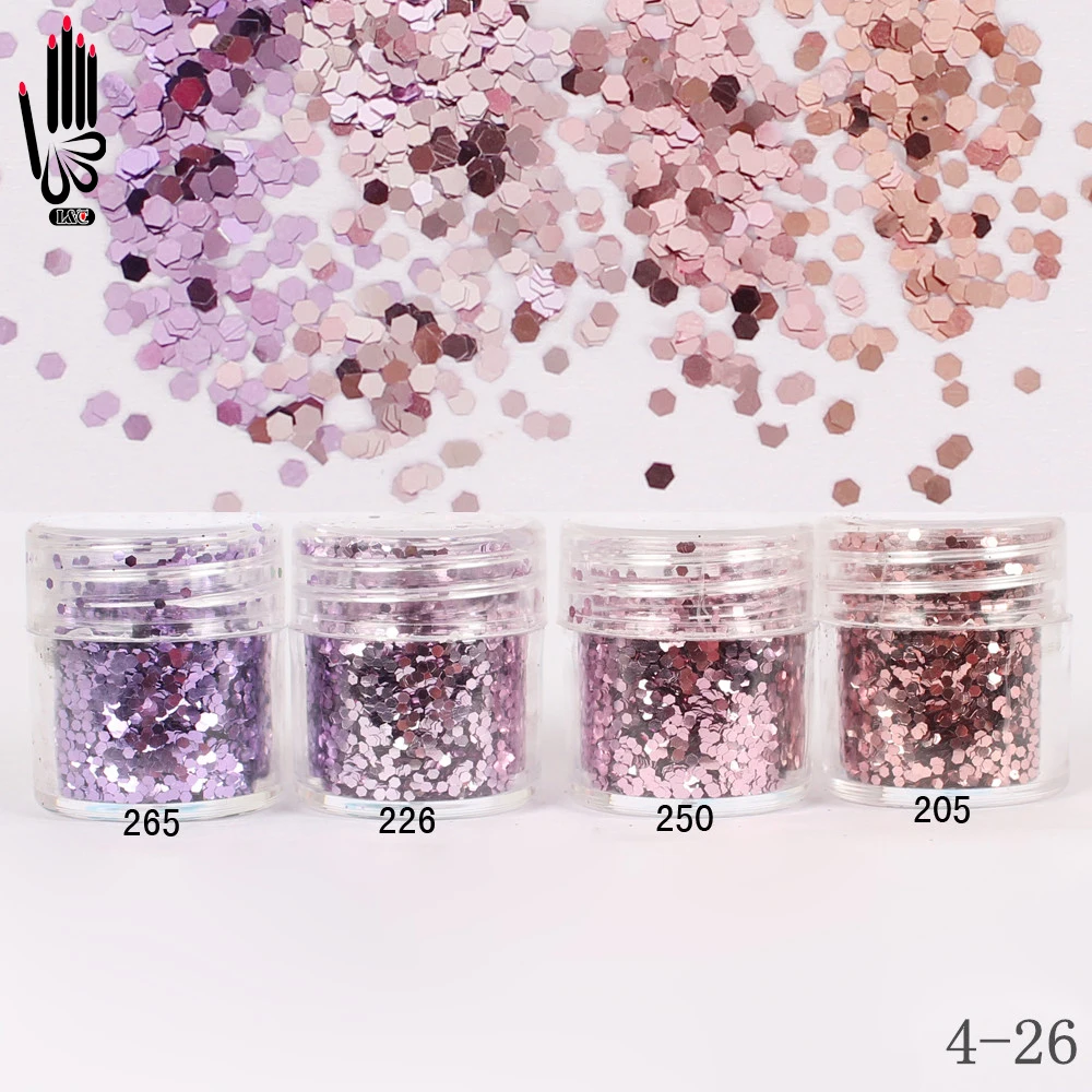 1 баночка/коробка 10 мл Красота светильник Фиолетовый Розовый Nail Art Блеск