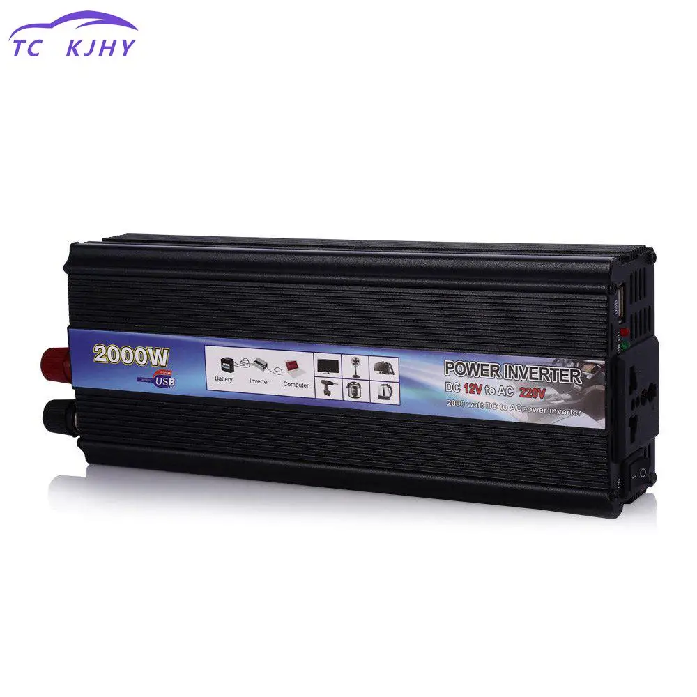 

2018 Durable Vehicle Power Supply Switch And Rectangle Car Inverter 2000w Dc 12v 220v Power Inverter Charger Converter Sturdy