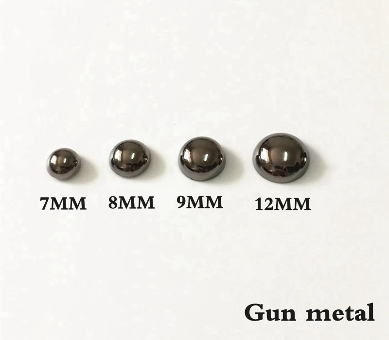 Gun 7-12 мм золото/серебро/бронза/пистолет яркая полусфера одежды заклепки для сумки, шляпы, обуви, кожаный чокер обёрточная бумага ремень аксессуары diy - Цвет: Gun