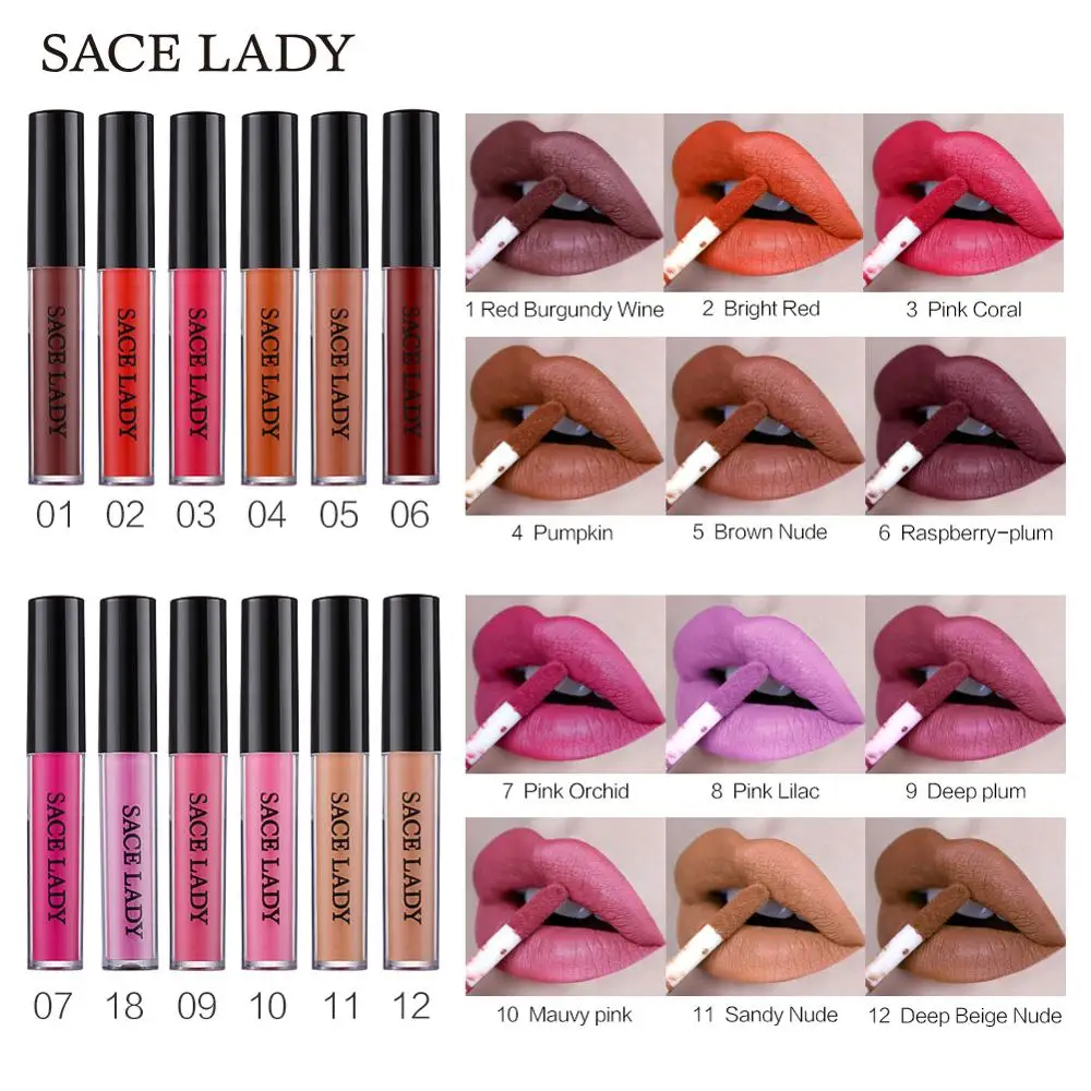 Buy SACE LADY Wholesale Beauty Makeup Matte Lipstick