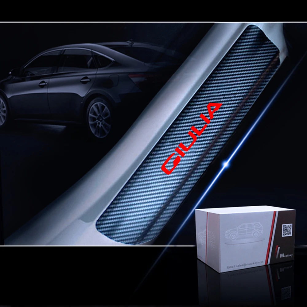 Авто аксессуары для Alfa Romeo 4C Giulia Giulietta Stelvio автомобиль пластины 4D углеродного