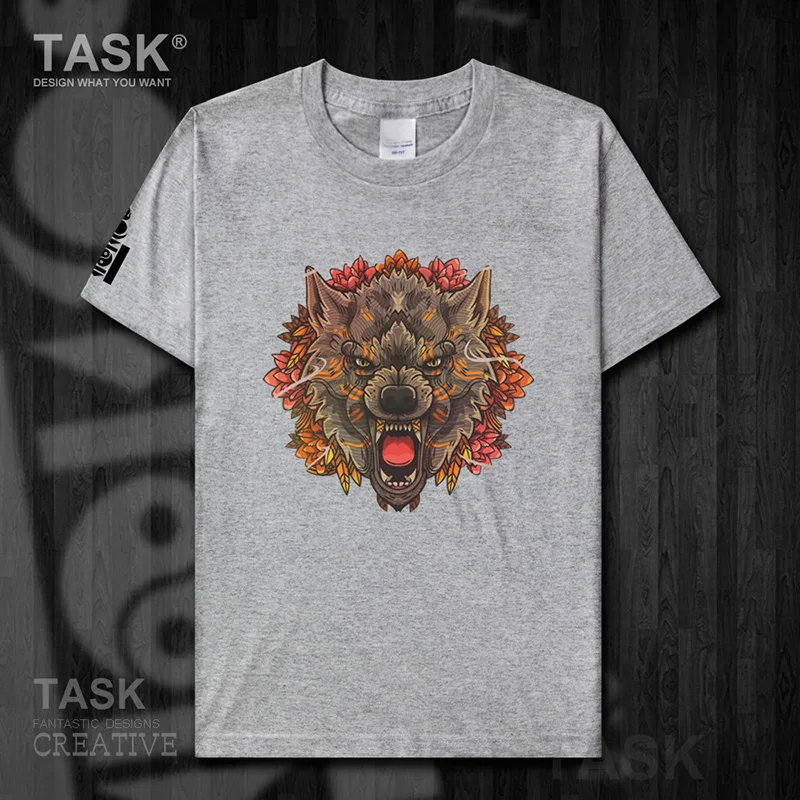 

Mongolia MNG Mongol Mongolian element mens t shirt Tops t-shirt Short sleeve clothes cotton summer casual Fashion Wolf Totem 06