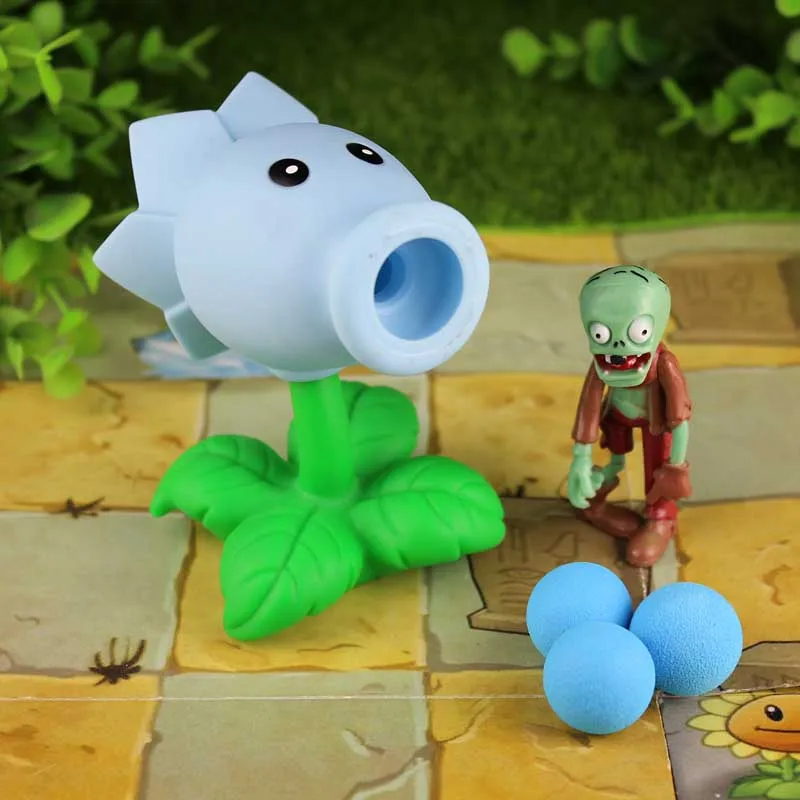 [New] 28styles New Game PVZ Plants vs Zombies Peashooter PVC Action Figure Model Toys anime figurine pea sunflower Melon 10CM
