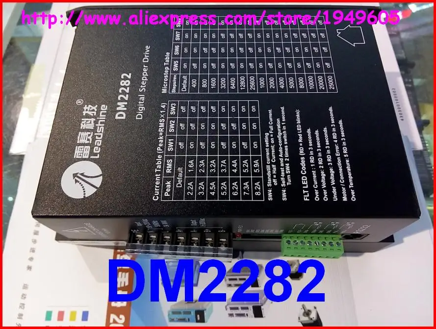 New DM2282 Leadshine Digital microstep driver 2 phase 8.2A AC180 240V ...