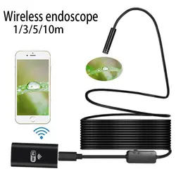 KERUI wifi эндоскоп камера Мини водонепроницаемая мягкая проверка кабеля камера 8 мм 1 м USB эндоскоп бороскоп IOS эндоскоп для Iphone