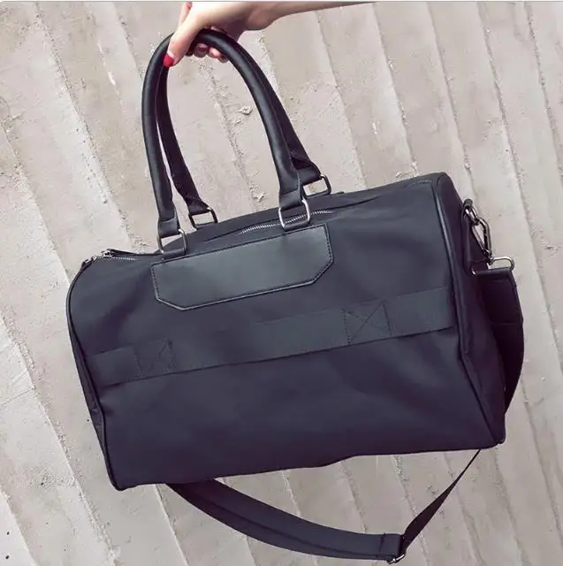 Известный бренд, вместительная Складная портативная сумка для мужчин и женщин, водонепроницаемая однотонная дорожная сумка, сумка для багажа, популярная сумка