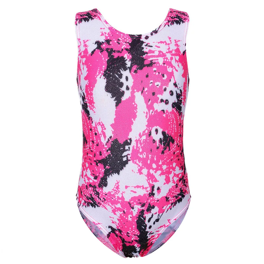 3-14Y Leotards for Girls Sparkle Gymnastics Oufits One-piece Toddler Dance Cloth