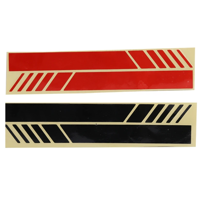 

20x4.3cm Reflective Vinyl Color Stripe Decor Car Rearview Mirror Sticker
