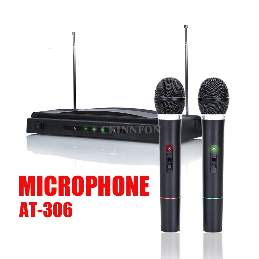 

DHL 10Set Pro Wireless Microphone System Dual Handheld 2x Mic Cordless Receiver Wireless (Battery Is Not Included)