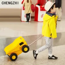 CHENGZHI ABS милые дети тележки игрушка мальчика камера мешок Детский чемодан для сидения