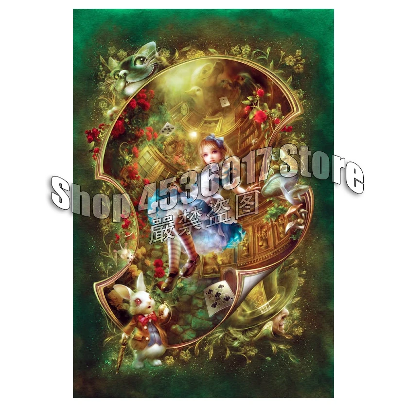 Fantasy Home Decoration Diamond Embroidery Alice In Wonderland 5d
