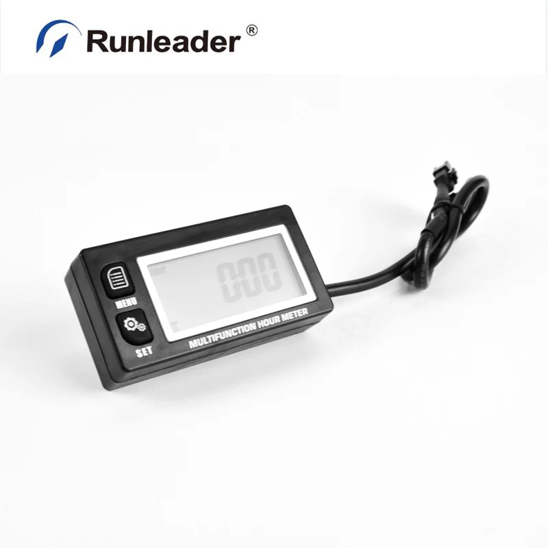 5 шт./лот) Runleader RL-HM028 Индуктивный Многофункциональный Вольтметр и Тахометр Часы счетчик оборотов мотоцикла