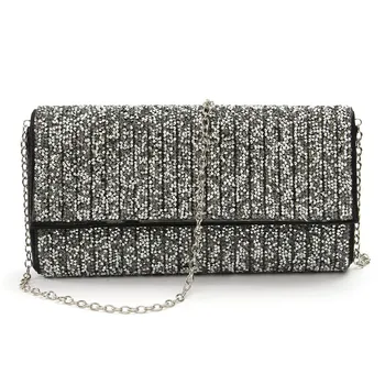 

2020 New Girls Diamond Evening Bag Wedding Party Shoulder Chain Bags Lady Day Clutches Shining Crossbody Messenger Bolsa Flap