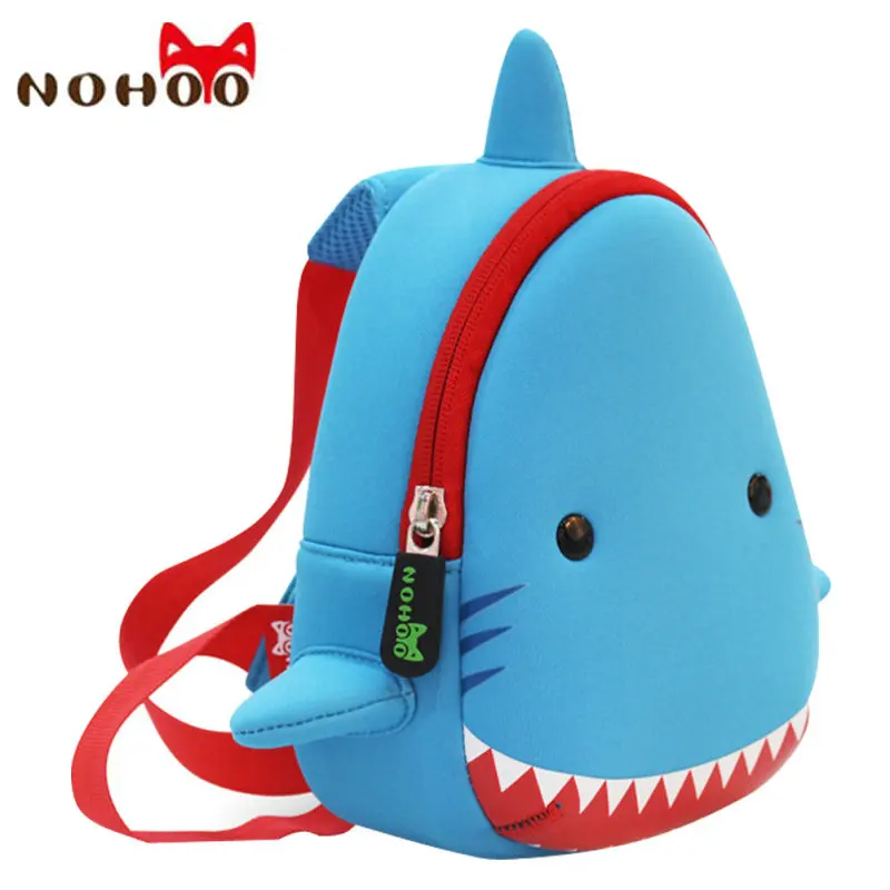 

NOHOO Big Shark Chest Bag Children Handbags For Girls Bags Small Mini Kids Crossbody Lovely Cartoon Neoprene Messenger Bags-FF