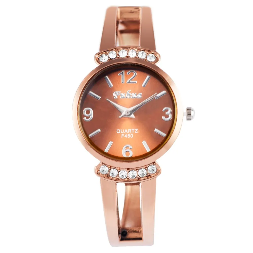 

Hollow Out Women Bracelet Watch Luxury Rhinestone Wristwatch Rose Gold Watches Ladies Alloy Analog Quartz Watch Bangle Clock