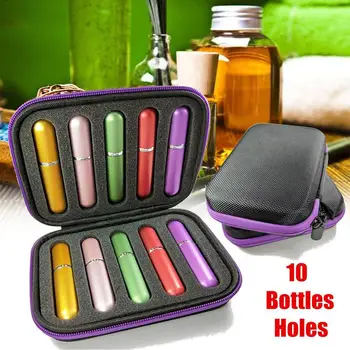 

10pcs Perfume Sub-bottle Essential Oil Storage Bag Shockproof Anti-drop Portable Storage Bag Spray Bag Organizer