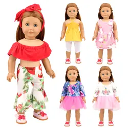Новые Высокое качество наряд интимные аксессуары одежда для малышей платье юбки женщин 18 дюймов нашего поколения Американский Кукла