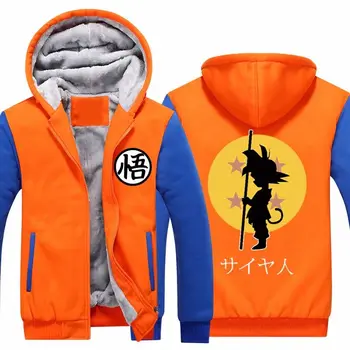 

New arrival Dragon Ball Z Baseball jacket Son Goku Cosplay Costumes Anime Show Halloween Thicken Sweatshirt Goku Hoodie 011501